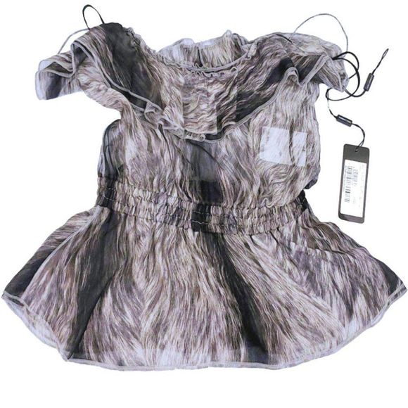 Vintage DOLCE & GABBANA Printed Silk Camisole Top w/Ruffles 2008 Fall NWT - Picture 6 of 9